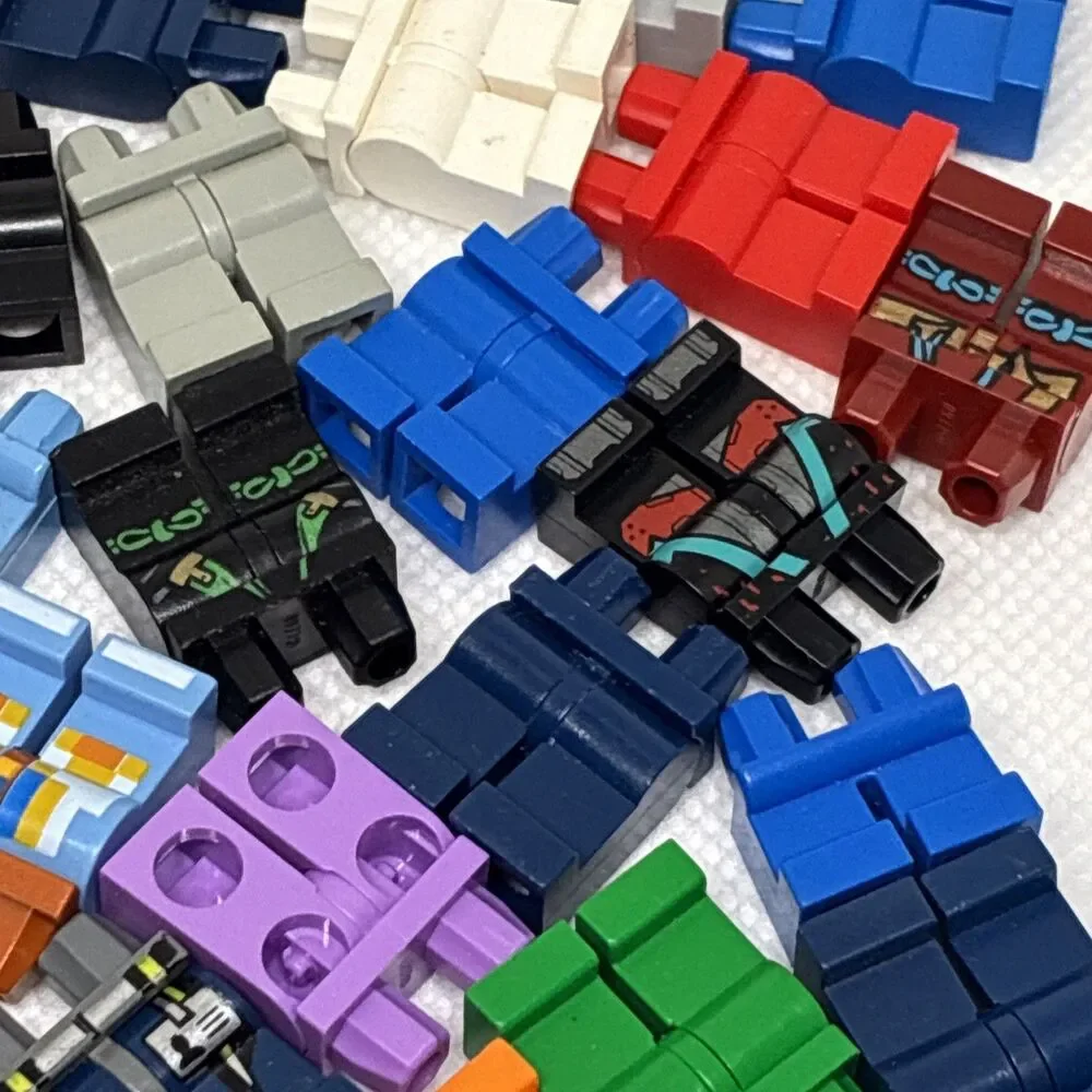 Lego LEGS Minifigure Parts Lot - Legs and Skirts Lot of 62 USED with Wear